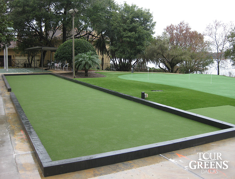 Tour Greens Fort Worth game court installation project