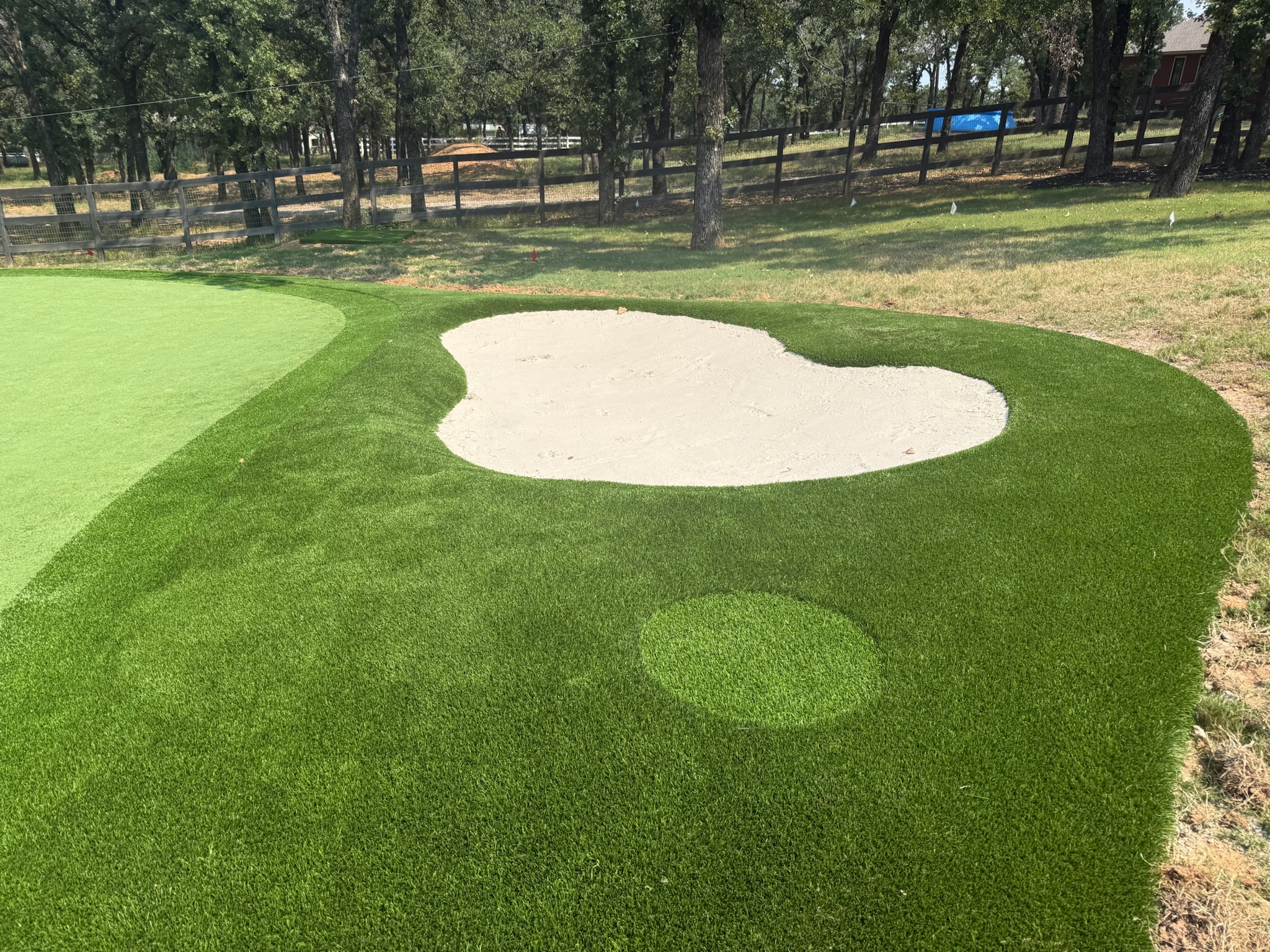 Tour Greens Fort Worth synthetic putting green installation project