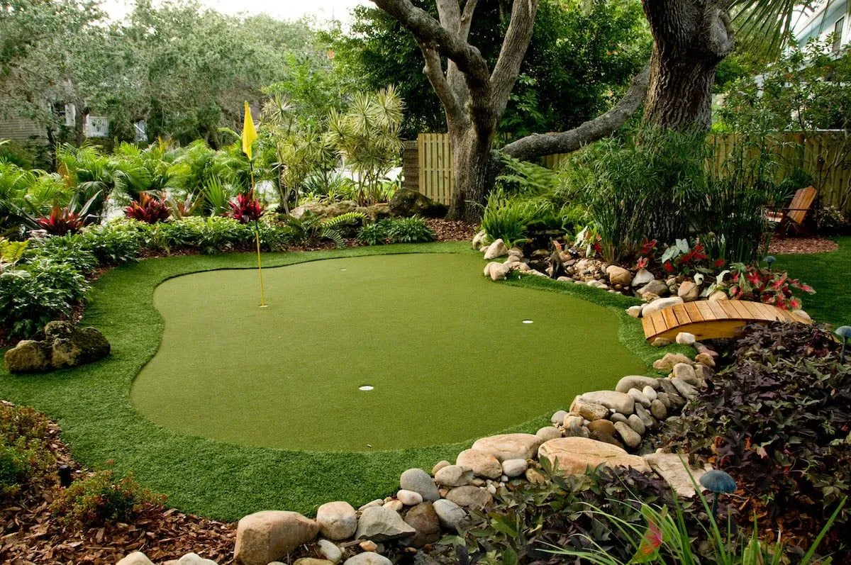 Tour Greens Fort Worth synthetic putting green installation project