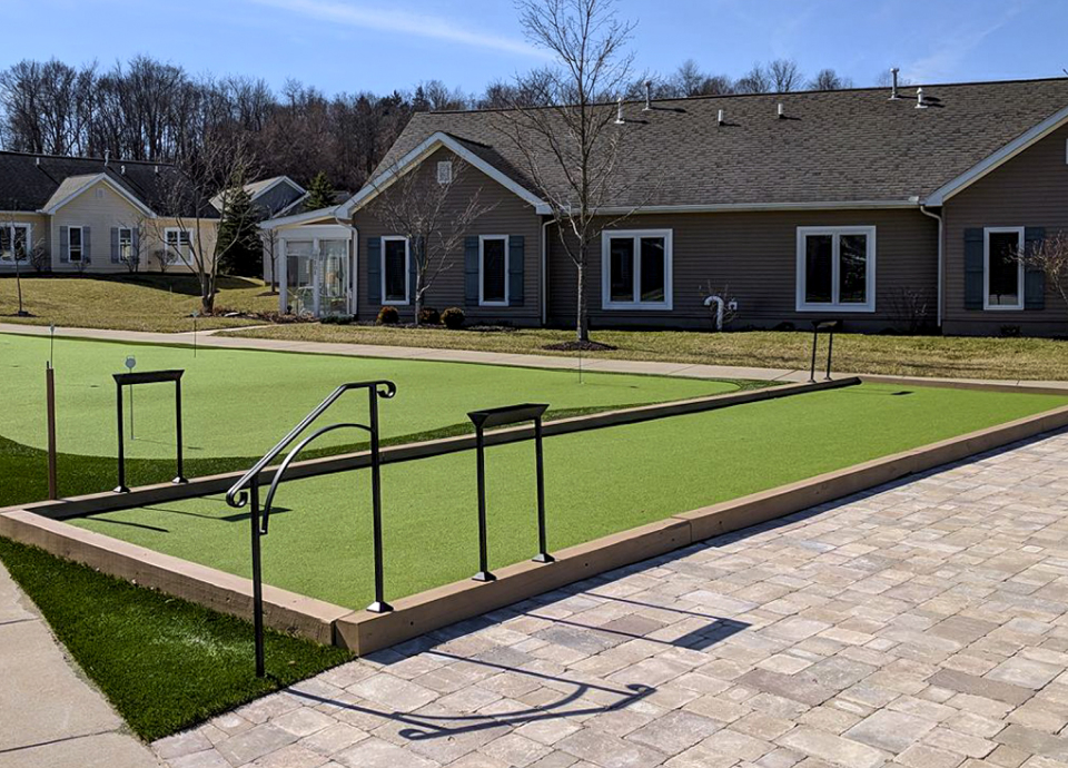 Tour Greens Fort Worth game court installation project