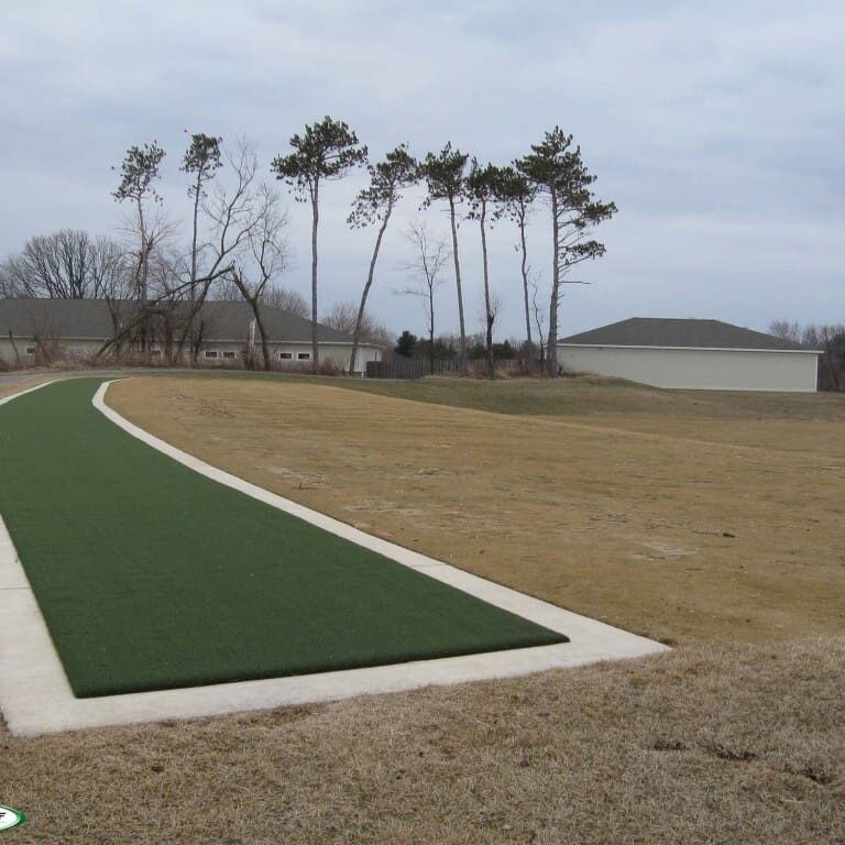 Golf hitting mat installation for Fort Worth properties