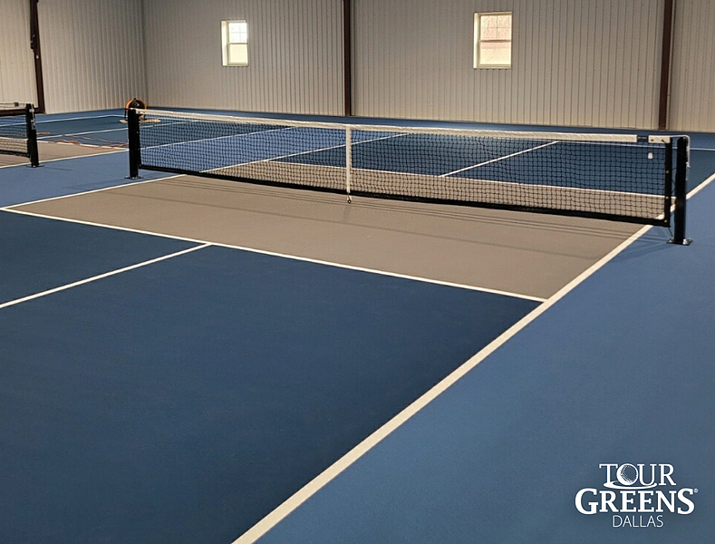 Tour Greens Fort Worth game court installation project