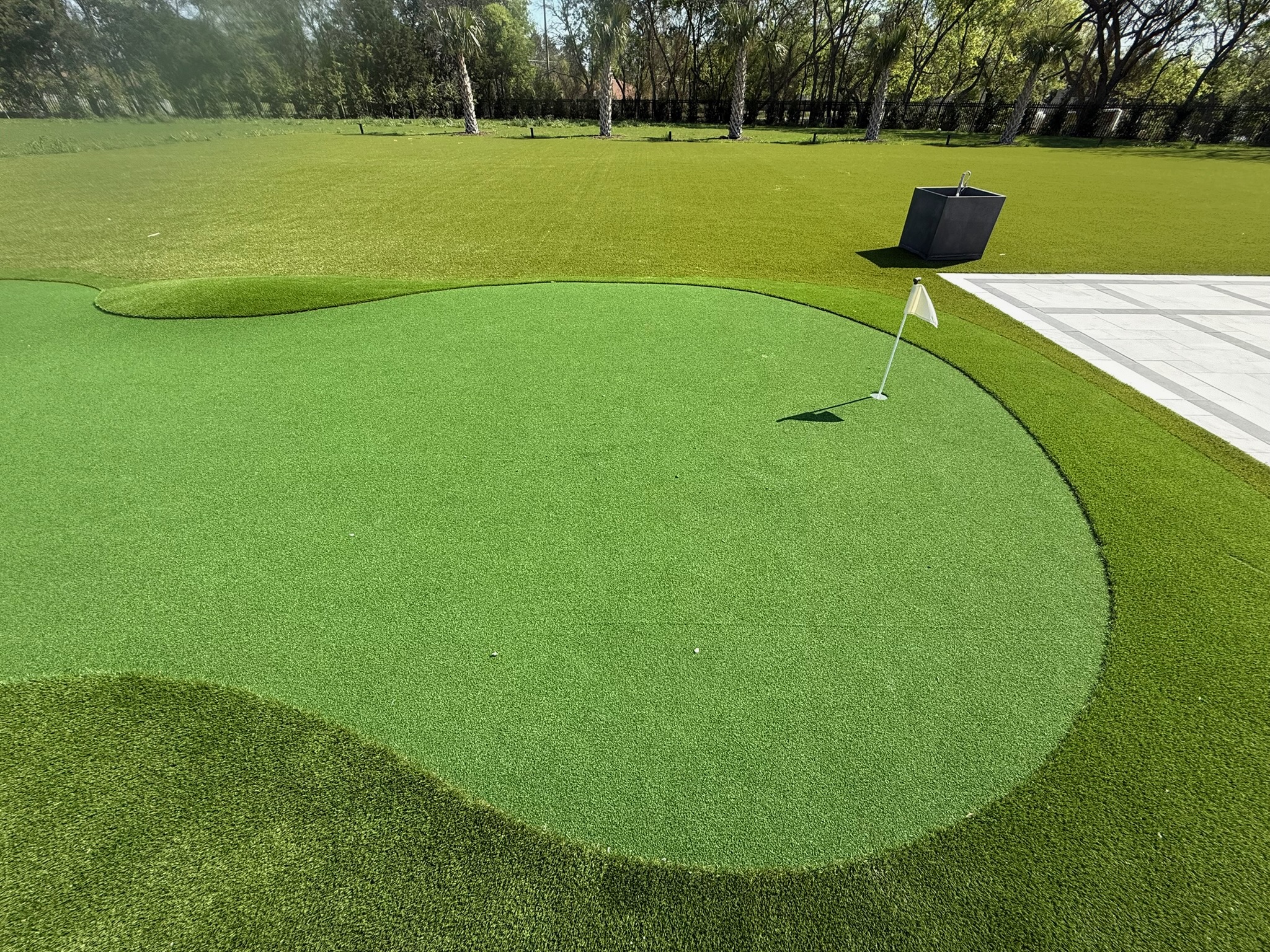 Tour Greens Fort Worth synthetic putting green installation project in Mansfield, Texas