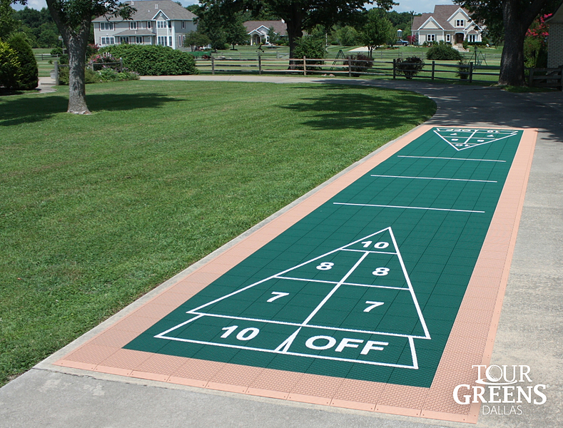 Tour Greens Fort Worth game court installation project