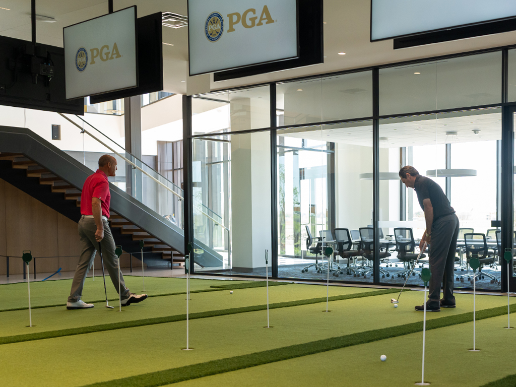 PGA of America Headquarters indoor putting green